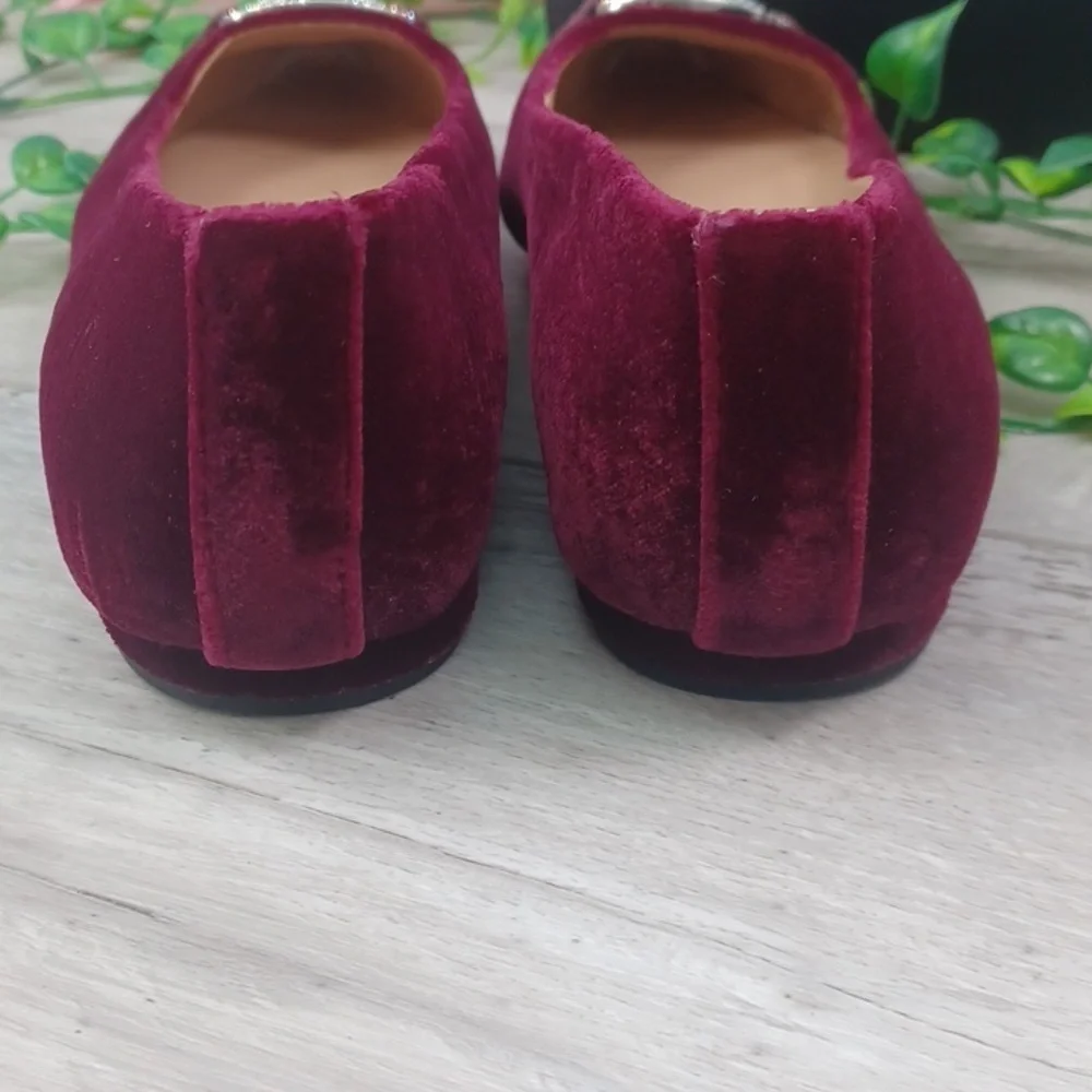 Lauren Ralph Lauren Velvet Lilah Flat NWOB